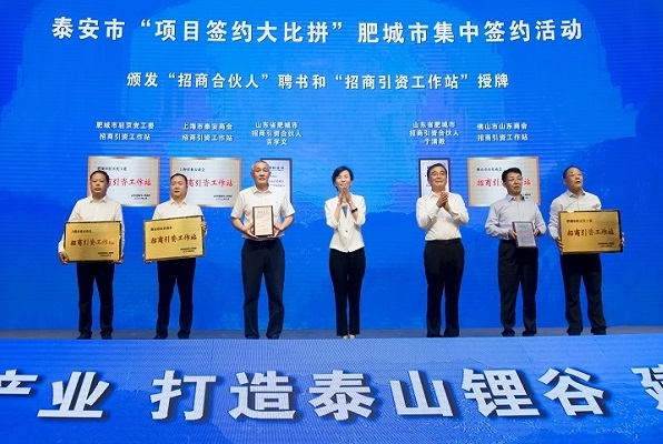 建設泰山鋰谷，打造儲能之都：泰安肥城新簽新能源產業項目13個