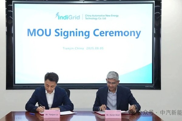 5GWh儲能系統(tǒng)產(chǎn)品！中汽新能與印度電網(wǎng)IndiGrid進(jìn)一步合作
