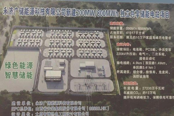 總投資8億元!山西永濟這一獨立共享儲能電站項目三季度投運