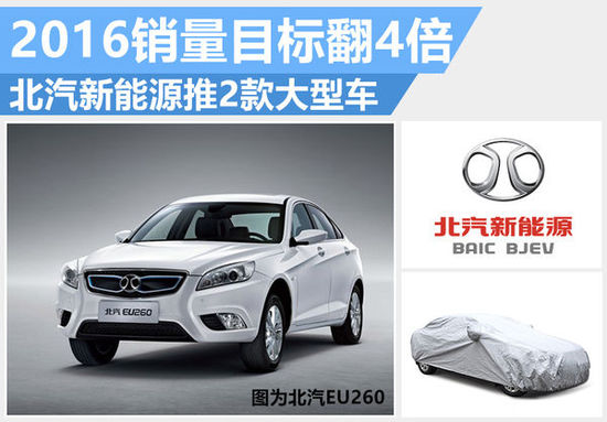 北汽新能源2016銷(xiāo)量目標(biāo)翻4倍 推2款大型車(chē)