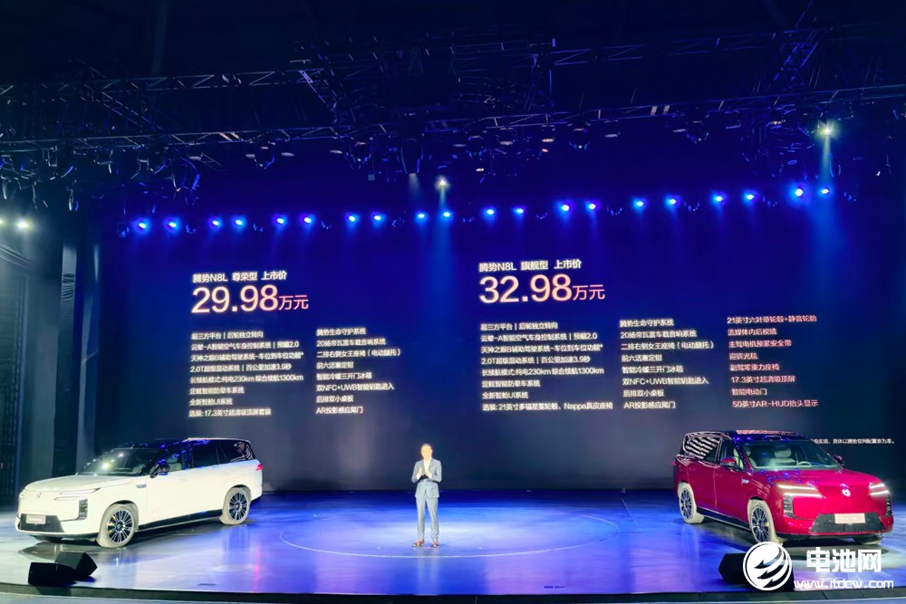 標配磷酸鐵鋰刀片電池！大六座安全豪華SUV騰勢N8L預定下一個爆款？