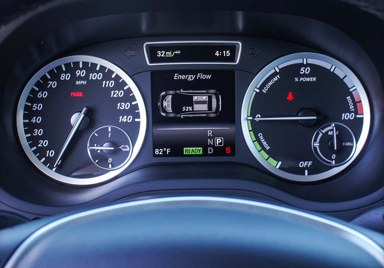 使用特斯拉的電池組 奔馳B級電動車能跑多遠？