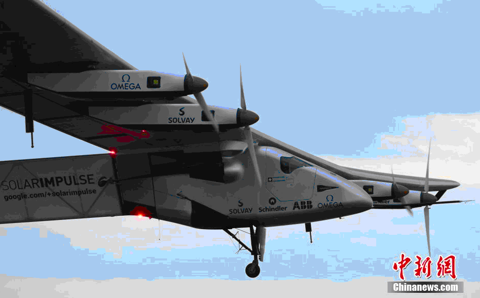全球最大太陽能飛機瑞士首飛 寬72米1.7萬塊電池 