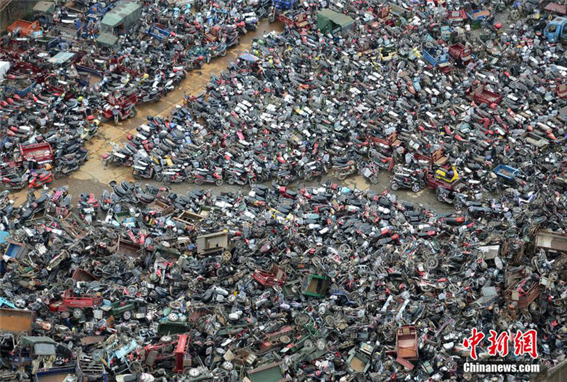 電動車廢舊電池回收易監管難 電池堆放污染大 電動車廢舊電池回收易監管難 電池堆放污染大