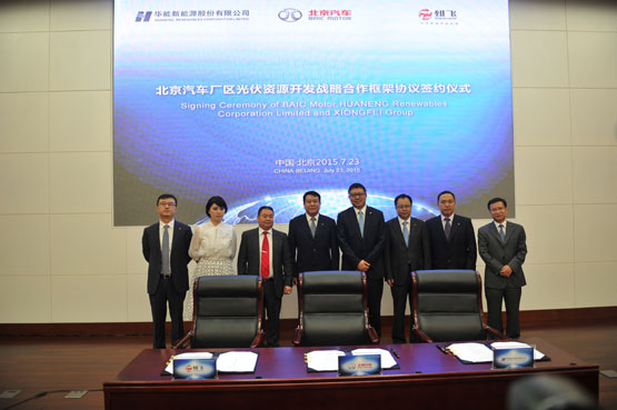 北京汽車與華能及四川雄飛合作光伏發(fā)電項目 北京汽車與華能及四川雄飛合作光伏發(fā)電項目