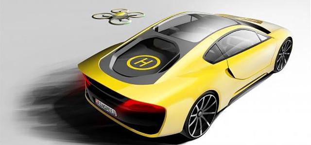 瑞士無人駕駛概念車曝光 配無人機(jī)小跟班