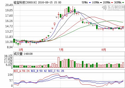 硅寶科技：2016上半年實(shí)現(xiàn)營(yíng)收2.6億元 同比增長(zhǎng)2.8%