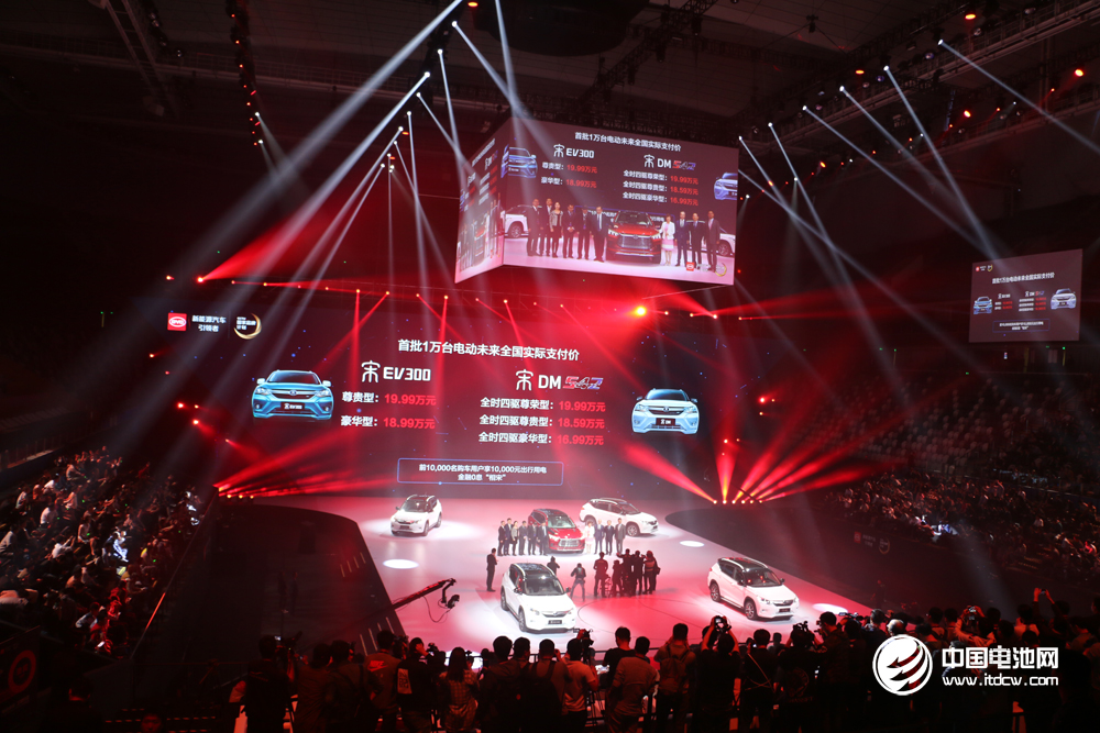 比亞迪在上海東方體育館舉行“2017 BYD DREAMS 綠色出行夢(mèng)想盛典”