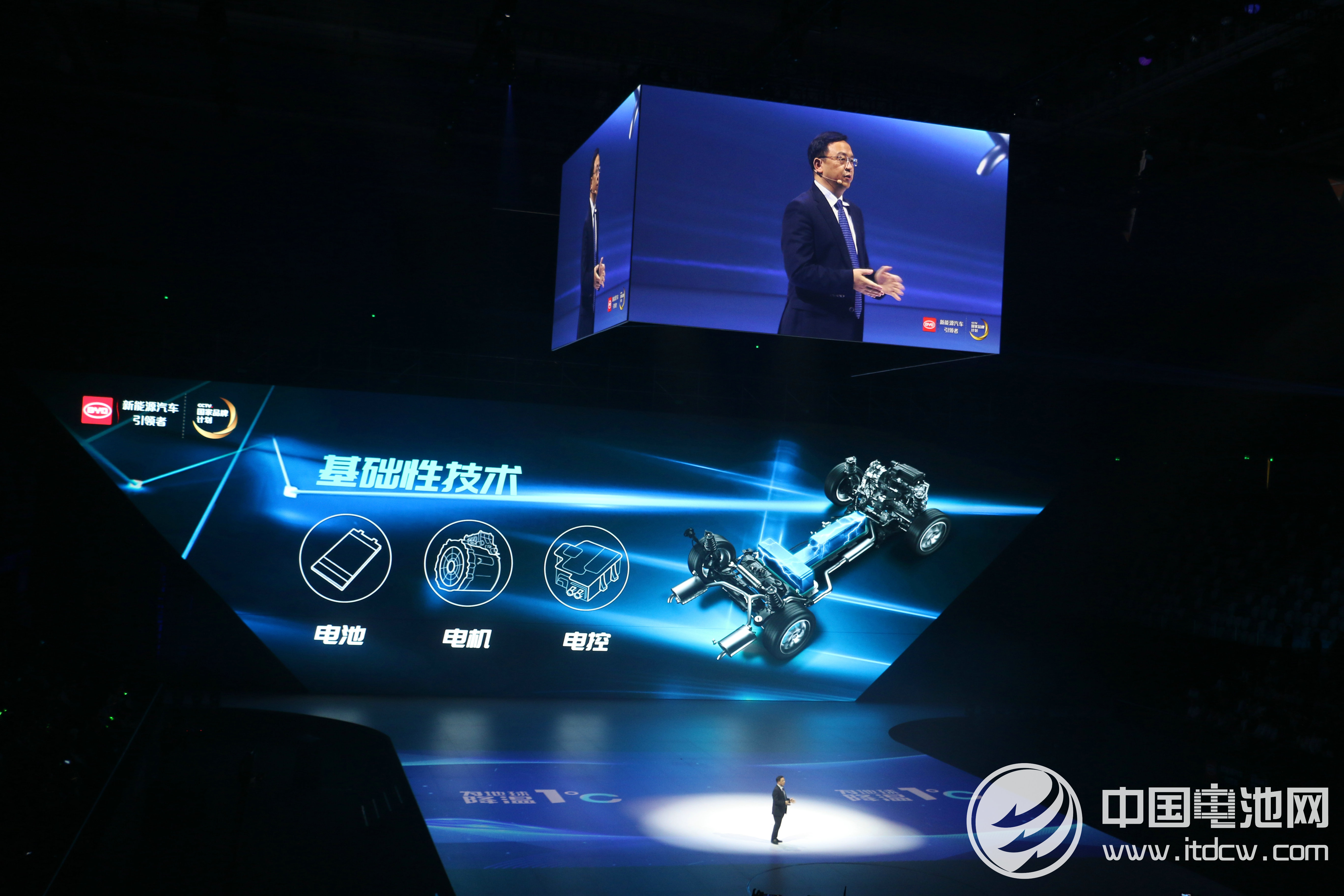 比亞迪王傳福董事長(zhǎng)兼總裁介紹比亞迪“三電”技術(shù)