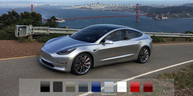 特斯拉Model 3將于7月末正式量產 還可以網上選配置