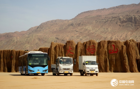 比亞迪純電動客車、專用車參與吐魯番高溫測試