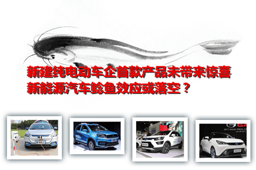 新建純電動車企首款產品未超越主流水平 新能源車鯰魚效應或落空？