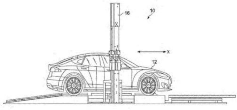 特斯拉專利中的升降機 特斯拉專利中的升降機