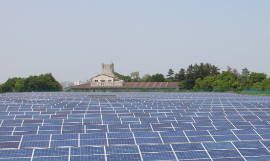 位于日本滋賀縣的比亞迪太陽能電站