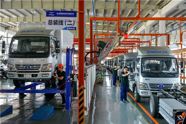 超威電動(dòng)汽車生產(chǎn)線