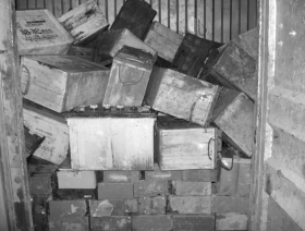 被查獲的廢舊電池 被查獲的廢舊電池