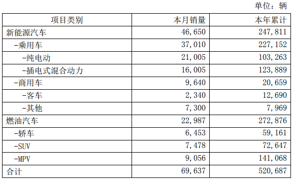 比亞迪去年新能源車銷售24.78萬輛 電池裝機(jī)總量約13.37GWh