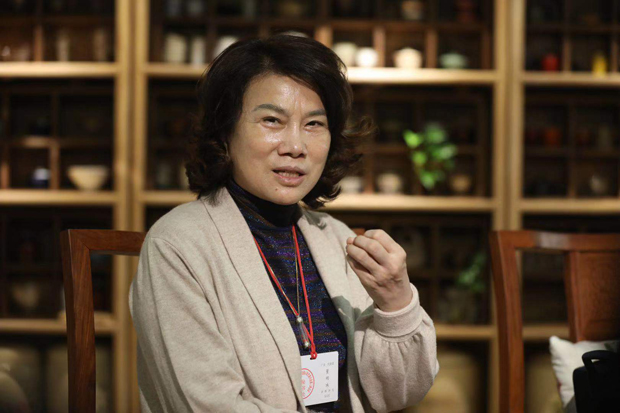 全國人大代表、格力電器董事長董明珠接受記者采訪。（攝影/本報記者 車亮）