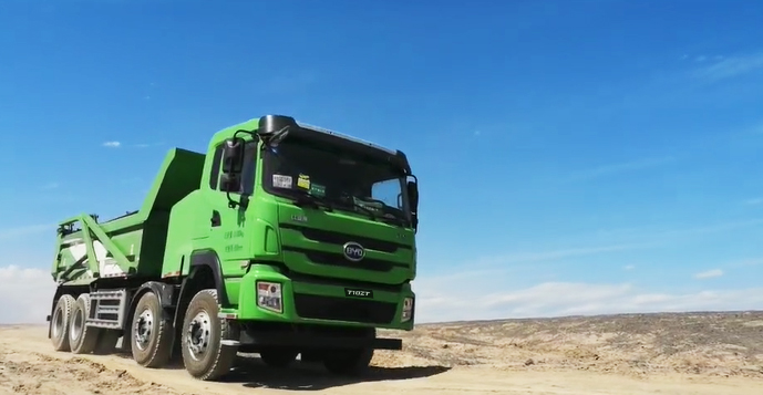 比亞迪純電動自卸車挑戰(zhàn)高溫極限 彰顯新能源重卡領域先進技術