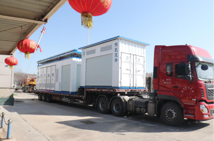 豫氫裝備日加氫500公斤撬裝式加氫站成套設備運往青島