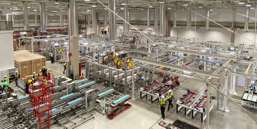 上海超級工廠-電池模組＆電池包生產線