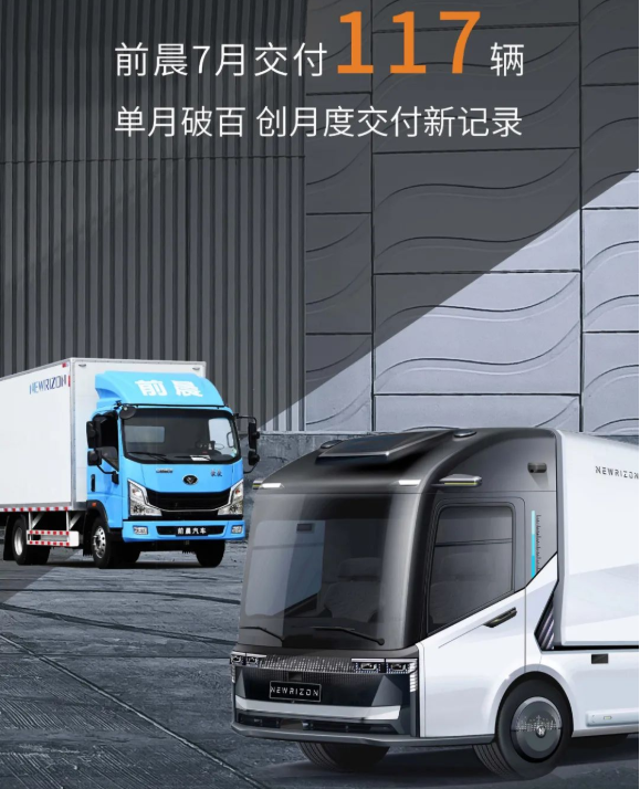 前晨汽車7月交付117輛 創(chuàng)單月交付新紀(jì)錄 前晨汽車7月交付117輛 創(chuàng)單月交付新紀(jì)錄