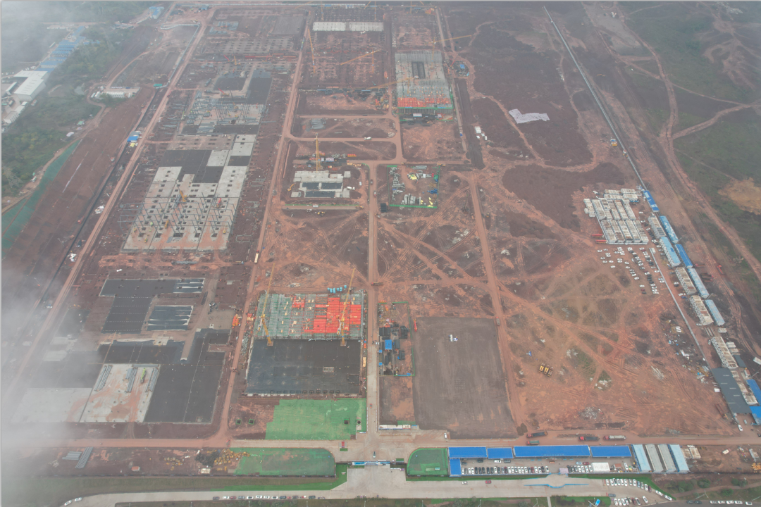 重慶基地一期一階段項目施工現場