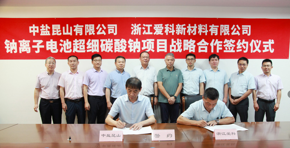 鈉離子電池超細碳酸鈉項目簽約
