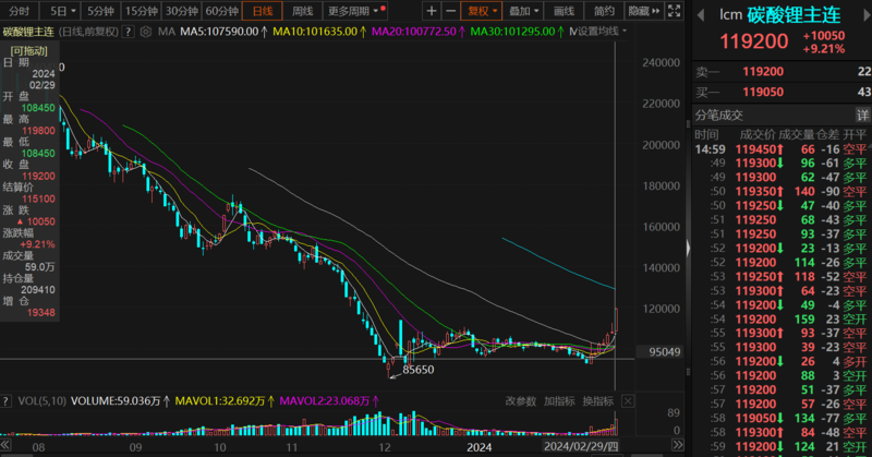 碳酸鋰期貨飆漲超10%，反彈為何如此強勁？
