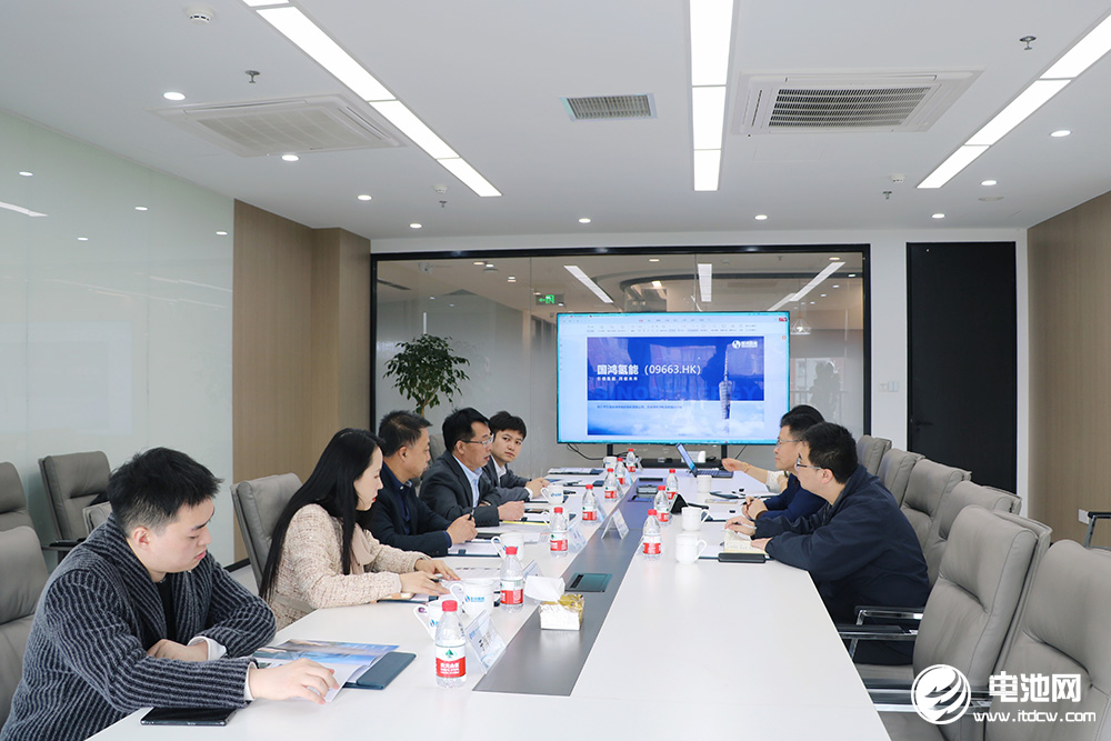 中國電池新能源產業鏈調研團一行參觀考察國鴻氫能