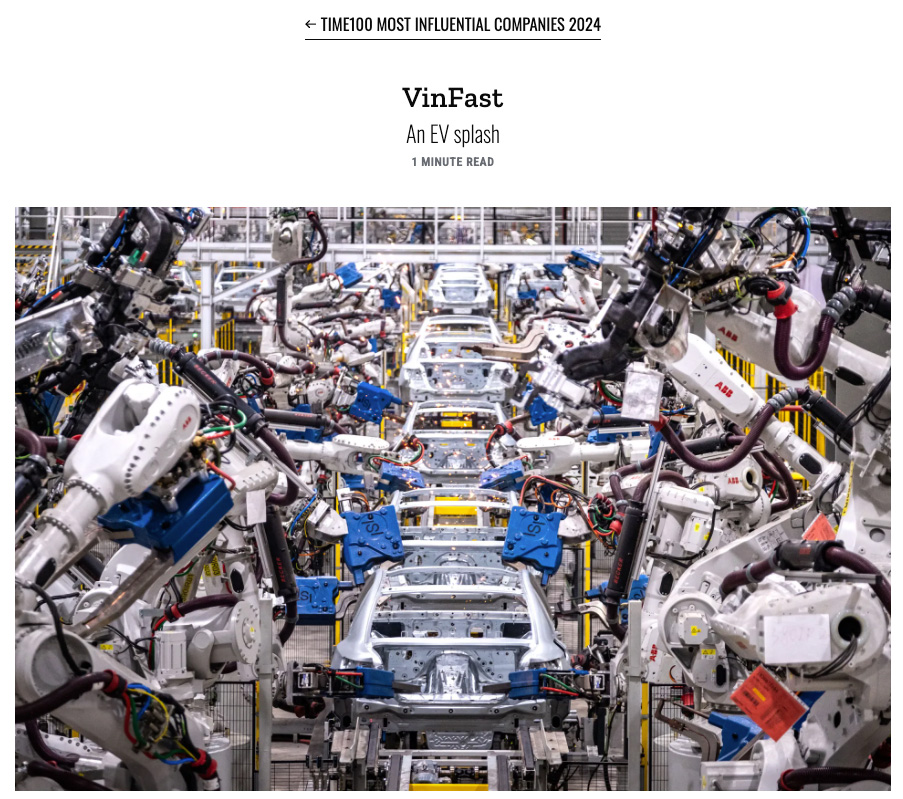 VinFast(圖片來源:《時代》周刊) VinFast(圖片來源:《時代》周刊)