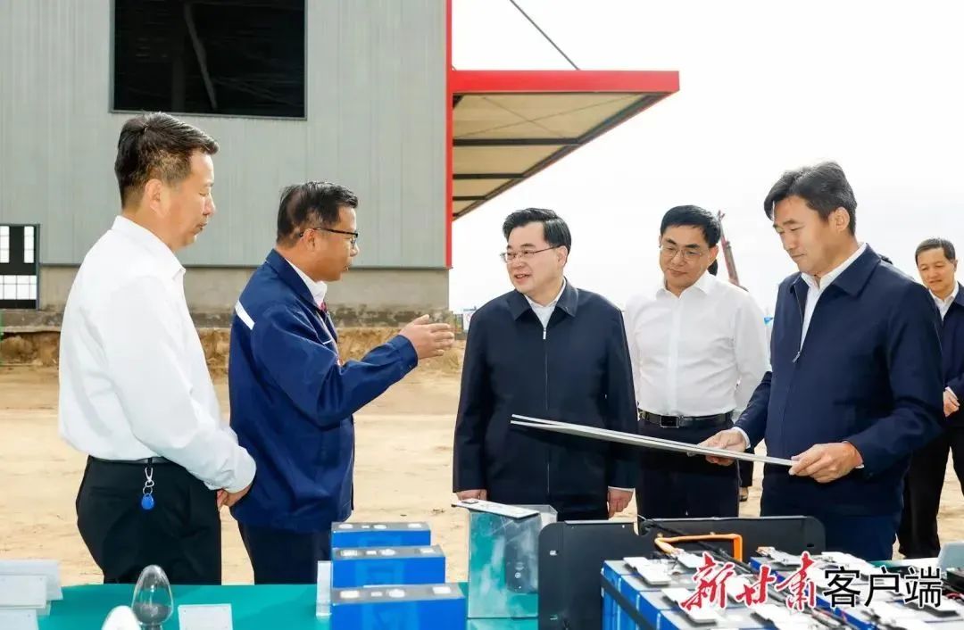 甘肅省委書記、省人大常委會主任胡昌升蒞臨銀高儲能視察調(diào)研8GWh磷酸鐵鋰電池項目