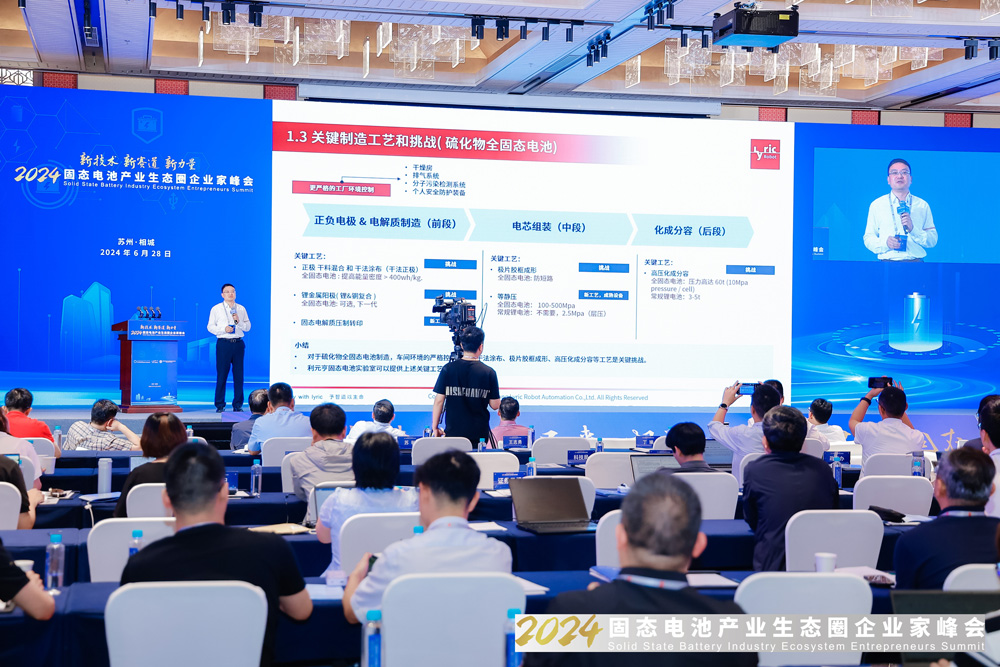 2024固態電池產業生態圈企業家峰會現場