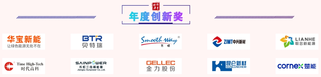 中國電池新能源行業年度創新獎 中國電池新能源行業年度創新獎